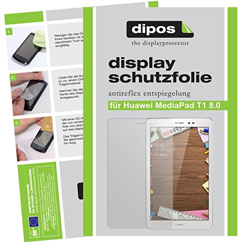 dipos Huawei MediaPad T1 8.0 / Honor T1 Schutzfolie (2 Stück) – Antireflex Premium Folie matt - 2