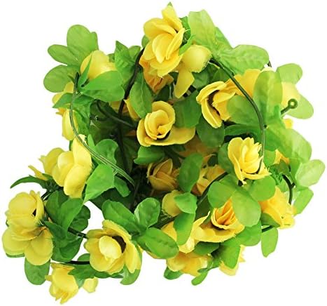 2.3M Artificial Fake Hanging Vine Flower Leaves Garland Home Garden Wall Decoration