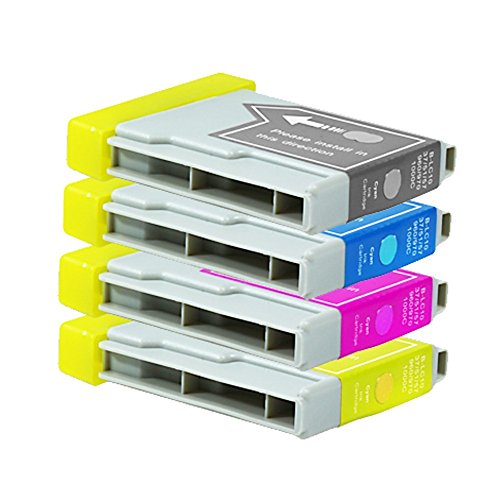 4 Druckerpatronen Tinte für Brother DCP130C DCP135C DCP150C MFC235C MFC680C ersetzen LC970 LC1000 - 2