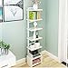 Produktbild Lagerregal ZHIRONG Wohnzimmer Flower Stand Floor-Standing 7. Stock Divided Board Organizer Schlafzimmer Dekorrahmen Bücherregal Schuhregal Schrank Corner Rack (Farbe : Weiß)