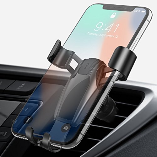 Supporto Auto Smartphone, Auto Porta Cellulare Telefono Supporto GravitÃ  Auto Universale [bocchetta dell'aria] per iPhone x, 8, 7, 6, Galaxy Note 8, S8, S7, S6, A7, A5, Sony, LG V30 U11 G6, HTC, moto g Z, OnePlus 5T e altri telefoni cellulari. (Nero)