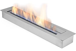 MC-SELL-UG 80 cm Acero Inoxidable, bioetanol doble pared 4 L Fuego