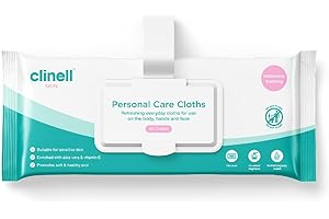 CARELL Clinell Skin Personal Care Wipes - Pack of 1(40) -Dermatologically Tested, Rinse Free, Multi Purpose, Cleansing Wipes Ideal for Patient Use - White