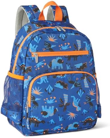 Amazon Essentials, Zaino Scolastico per Bambini con Più Tasche Portaoggetti - Zaino Resistente agli Strappi Per Libri e Materiale Scolastico - Borsa per la Scuola Per Bambini - Blu Navy