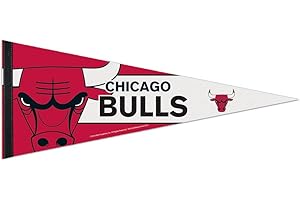NBA 69595014 Chicago Bulls Fanion de qualité supérieure, 30,5 x 76,2 cm