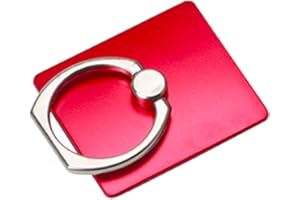 MuStone Soporte para Anillo de teléfono, Rotación de 360 ° Teléfono Celular Soporte para Anillo de Dedo para iPhone XS X 8 7 6S 6 5S 5C 5, Samsung Galaxy S9 S8 S7Edge S7 S6 Nota 8 5 (Rojo)