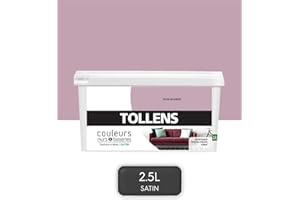 TOLLENS - Peinture Couleurs - Murs et Boiseries - Toutes pièces - Ultra résistante - Satin - Rose Bohème - 2,5L = 30m2