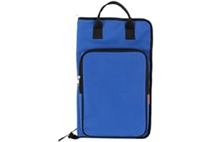 CLGTY Sac De Tambour, Instrument à Percussion Support Pour Baguettes De Tambour Résistant à L'Humidité Sac De Transport De Baguettes De Batterie Avec Poignée Bag Portable-bleu-46×29CM(18×11.5in)