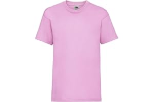 Generico T-Shirt Bambini e Bambine Kids Valueweight T – 1 Pezzo – Cotone 100% 165 g/m² – Maglietta Unisex Manica Corta Collo Girocollo – Taglie da 1/2 a 14/15 Anni – Modello FRU 61-033-0