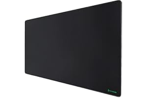 Black Shark Tapis de Souris XXL 1200x600 mm, Grand Tapis Souris Gamer avec Surface Imperméable, Base en Caoutchouc Anti-dérapante et Bords Cousus, Noir, Manta P4