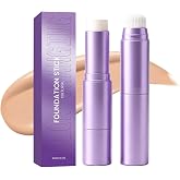 1 Pack Natural Korean Makeup Base, 2 in 1 Makeup Base Stick Color Changing Moisturizing Stick High Coverage Long Lasting for