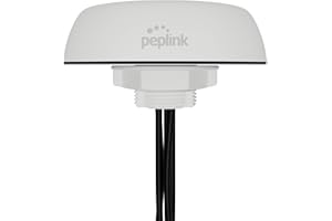 Peplink Cellular & WiFi Antenna Mobility 22G | 2x2 MIMO Cellular High Bandwidth Dual-Band Wi-Fi External Router Computer Networking Antenna System with Reliable GPS Receiver | 1 ft, White