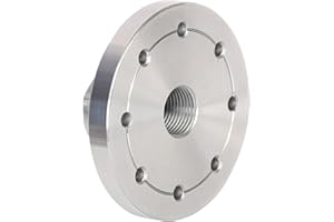 VINWOX 3" Wood Lathe Steel Faceplate, 3/4”x16TPI Spindle Thread Woodworking Machine Chuck Face Plate