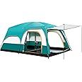 Toby's H-BEI Tent 8 Person Tents, Camping Instant Tents, Cabin Tent 10 Person, Advanced Venting Design, Tents For Camping Easy Setup Waterproof, Portable with Carry Bag, for All Seasons