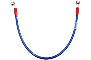 AHL 60cm Colorato Motocicletta freno idraulico o frizione rafforzato linea dell'olio tubo flessibile per moto ATV Dirt Pit Bike etc (Blu)