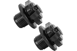 JULIYEH NC 2 unids válvula de aire inflable barco espiral tapones de aire unidireccional tornillo de reemplazo de inflado válvula Boston para bote de goma balsa kayak piscina barco camas de aire