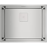 TEKA Kitchen Sink 50 cm 1 Bowl FlexLine Triple Installation Possibility Stainless Steel for Furniture 60 cm, SilentSmart, Dur