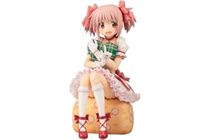 Zhongkaihua – Figurine Madoka Kaname en robe rose, modèle animé assis de fille d'anime japonaise mignonne, collection de statuettes, ornements de bureau, 14 cm