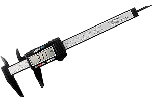 Alfresco Messschieber Digital, Digitale Schieblehre 150 mm/6 inch mit Klarem Lcd, Professioneller Caliper, Kann Verwendet Werden, um Außendurchmesser, Innendurchmesser und Tiefe zu Messen