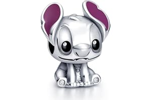 GHMIOU Breloque en argent sterling 925 pour bracelets, colliers, bijoux de dessin animé, cadeau pour femmes et filles à Noël (Stich)