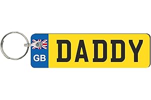 Pixie's Gifts Custom Keychain - Personalised Number Keyring - Mini Number Key Ring - Name Plate Keychain - Just Passed Milestones