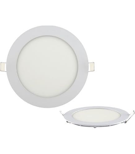 ChiliTec Rundes LED Deckenpanel – 22,5 Cm, 18W, 1647 Lumen, Warmweiß 2900K, Inkl. Trafo, Einbautiefe 20mm
