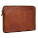 Produktbild ROYALZ Vintage Ledertasche für Lenovo Ideapad 320S Tasche Leder (14 Zoll) Lederhülle Hülle Schutzhülle Sleeve Etui Retro, Farbe:Cognac Braun