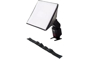 LumiQuest SoftBox III LQ-119S, Flash Diffuser & Light Softener, Universal Classic Design for External Camera Flashes with UltraStrap, Black