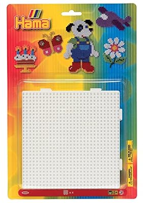 Hama - 4553 - Loisirs Créatifs - Blister 4 Plaques pour Perles à Repasser Midi