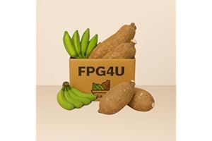 FPG4U African Veggies Combo Box 4-1KG Yam AND 1KG MATOKI, £14.99