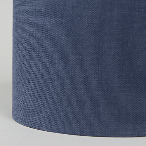 QAZQA Modern Polyester Lampenschirm 20/20/15 Zylinder antik blau , Rund gerade Schirm Pendelleuchte, Schirm Stehleuchte, - 5
