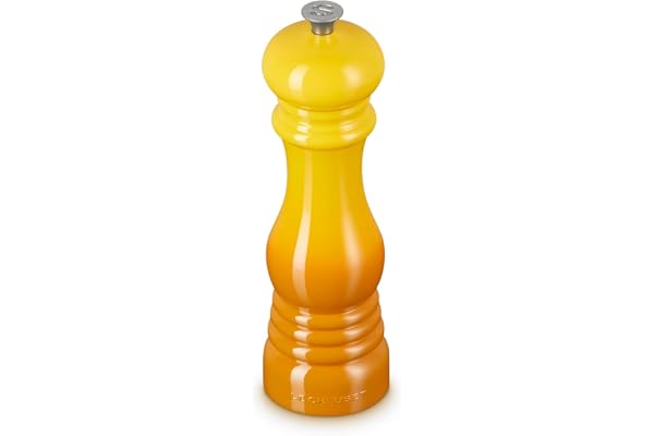 Le Creuset Classic Saltkvarn justerbar, stor modell, splittringsbeständig ABS plast, korrosionsskydd, 518 g, Nectar, 44002216720000
