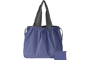 GFYFYZ Bolsas de compras plegables resistentes y reutilizables mochila de cordón en tejido de nylon Oxford 210T - ¡Soporta más de 50 libras de peso