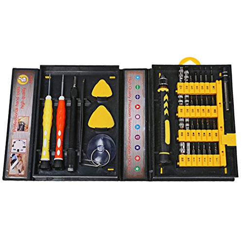 A-szcxtop 38 in 1 Multip Urpose Screwdiver Serie vielseitige Elektronik-Reparatur-Werkzeug-Hardware Set für iPhone, Handy, Laptop