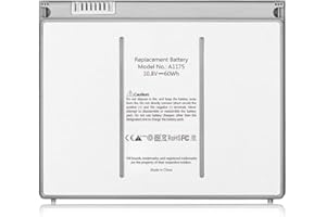 7XINbox 60Wh 10.8V A1175 Laptop Battery compatible with MacBook Pro 15" A1260 A1150 A1211 A1226 (2006 2007 2008 Year) MA348G/A MA463LL/A MA464LL/A MA600LL/A MA680LL/A MA601LL MA466LL/A MA681LL/A