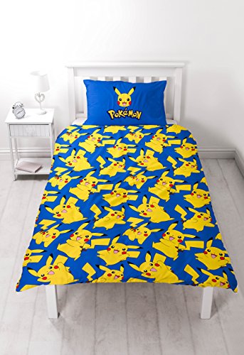 Pokemon ‚Action‘ Single Duvet Set – Großer Print Design - 2