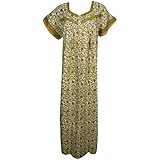 Indiatrendzs Women's Cotton Nighty Floral Sleepwear Nightgown Free Size