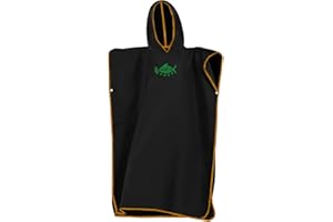 QKTYB Poncho Surf Mare Uomo Donna, Accappatoio Poncho Asciugamano con Cappuccio Microfibra Ultra Assorbente, Leggero e a Rapida Asciugatura Taglia Unica per Spiaggia Piscina Surf