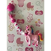 Beißkette mit Einhorn und Name