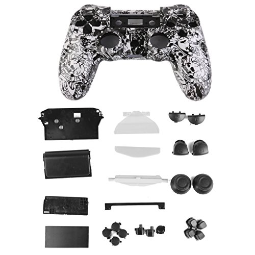 Preisvergleich Produktbild Sharplace Schutzhüllen Hüllen Gehäuse für PlayStation4 PS4 Controller - Weiß Schädel