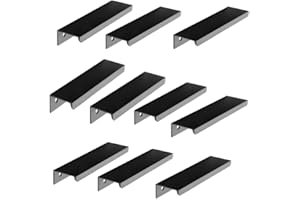 MARGUERASW MARGUERAS 10pcs noir Poignée d’Armoire de Cuisine Meuble Tiroir (96MM, noir)