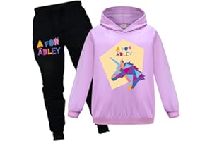 OAIXIUR Adley YouTube Merch Tracksuit Hoodie & Joggers 2Pcs Girls Outfit