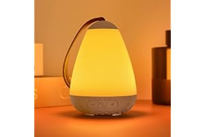 FANSBEN White Noise Machine Baby Timer, Wave Sleep Therapy Sound Machine, Portable White Noise Machine Light with 20 Soothing Sounds Sleep Aid for Adults, Kids & Babies Sleeping Nursery Travel White