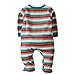 boboli Baby Boys VELOUR PLAY SUIT STRIPED Full Sleepsuit