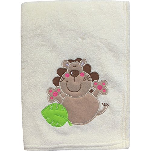 Super Soft & Fluffy Animals Large Baby Blanket (Cream Lion)