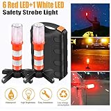 【Combinación de modo de luz múltiple.】 Hay 3 modos de luz superior luz blanca, rojo largo brillante, luz roja SOS. La luz blanca puede ayudar a la iluminación, y la luz roja del flash SOS puede usarse en situaciones de emergencia.