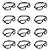 Produktbild Motorradbrille (12 Stücke) - Staubdichte Faltbaren Bikerbrillen - Augenschutzbrille Schutzbrille für Radfahren, Reiten, Wandern, Laufen - Schwarzer