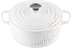 Le Creuset Signature Gusseisenbräter mit Deckel, Ø 24 cm, rund, geeignet für alle Herdarten und Induktion, Volumen: 4,2 l, 4,305 kg, Loving Collection, 21177248471430