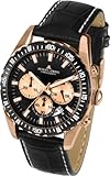 Jacques Lemans Herren-Armbanduhr XL Liverpool Chronograph Quarz Leder 1-1801E