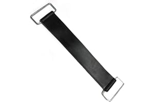SPARY Batterie-Gummiband, elastische Riemen, Fester Halter, Gummi, elastische Bandage, Batteriegurt, 17,5 x 2,5 cm, für die meisten Motorräder, Schwarz, Free Size